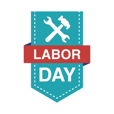 Düz vektör tasarımında iş günü etiketi 