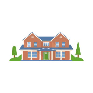 Düz tasarımda üniversite binası