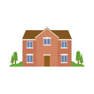 Daire tasarımında apartman vektörü