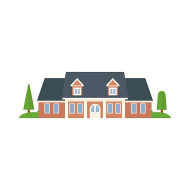 Ticari binanın düz tasarımı