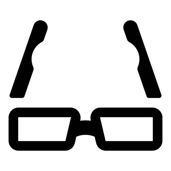 Filled Vector Design Eyewear Glasses — Stock Vector