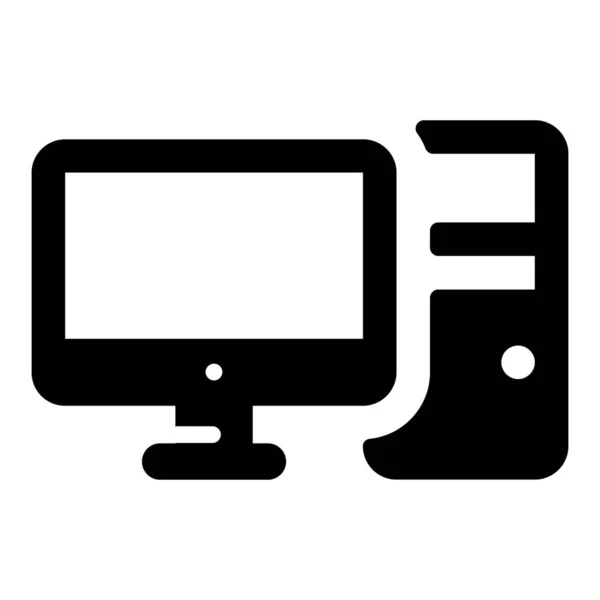 Design Ícone Dispositivo Computador Pessoal — Vetor de Stock