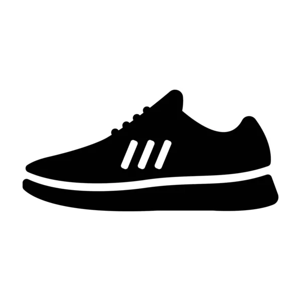 Icono Zapatos Diseño Sólido — Archivo Imágenes Vectoriales