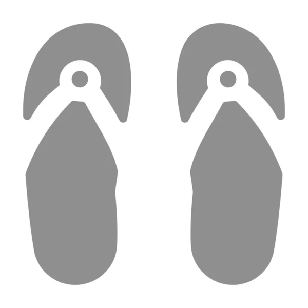 Flip Flop Vecteur Conception Solide — Image vectorielle