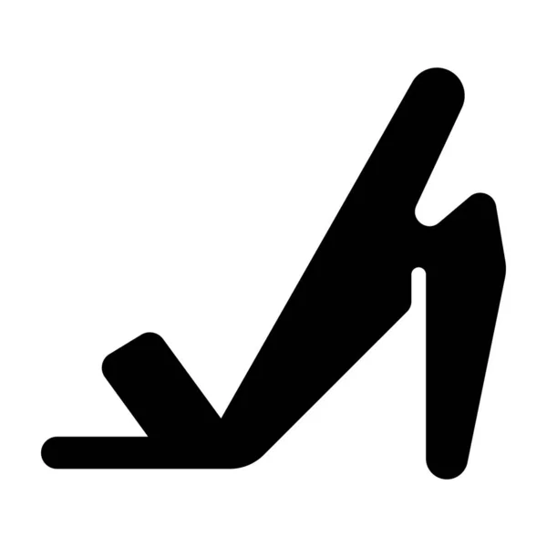 Glyphen Ikone Der Damen High Heels — Stockvektor