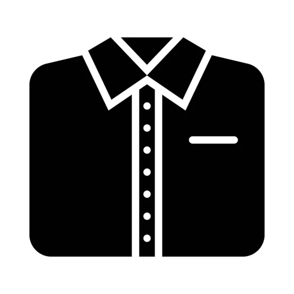 Design Vetor Sólido Camisa Vestido — Vetor de Stock