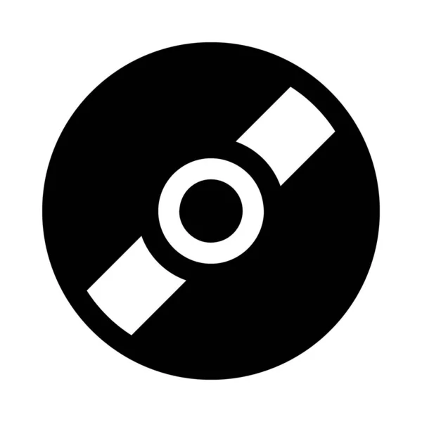 Compact Disc Filled Design Vector — Stock Vector