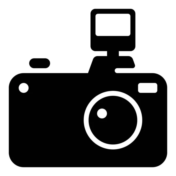 Fotografische Camera Vector Gevuld Ontwerp — Stockvector