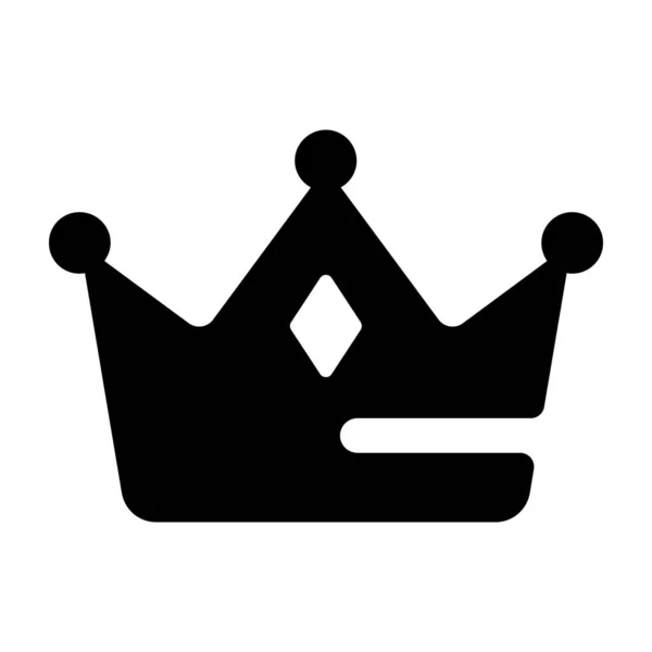 Solid Royal Crown Vektor Design — Stock vektor