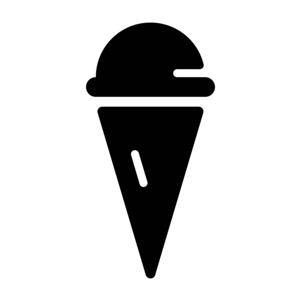 Frozen Ice Glyph Icon Design — Stockvektor