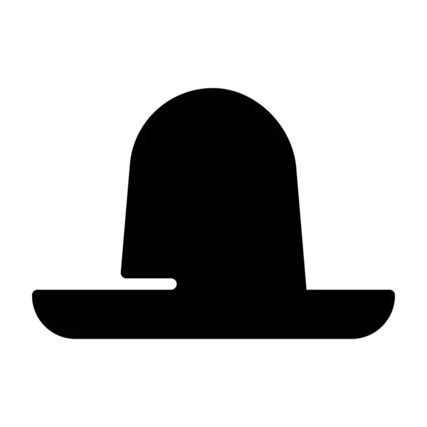 Icono Sombrero Floppy Diseño Vectores Glifo — Vector de stock