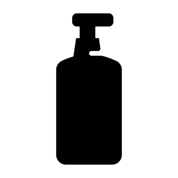 Glyphen Ikone Der Handlotionflasche — Stockvektor