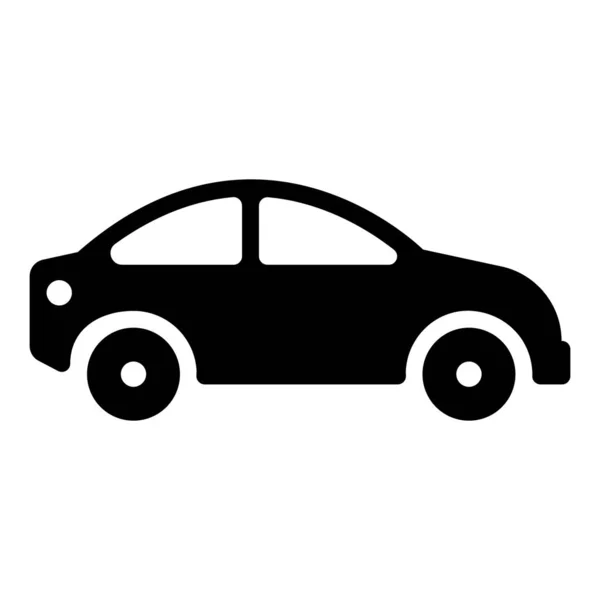 Ikona Samochodu Solidnej Konstrukcji — Wektor stockowy