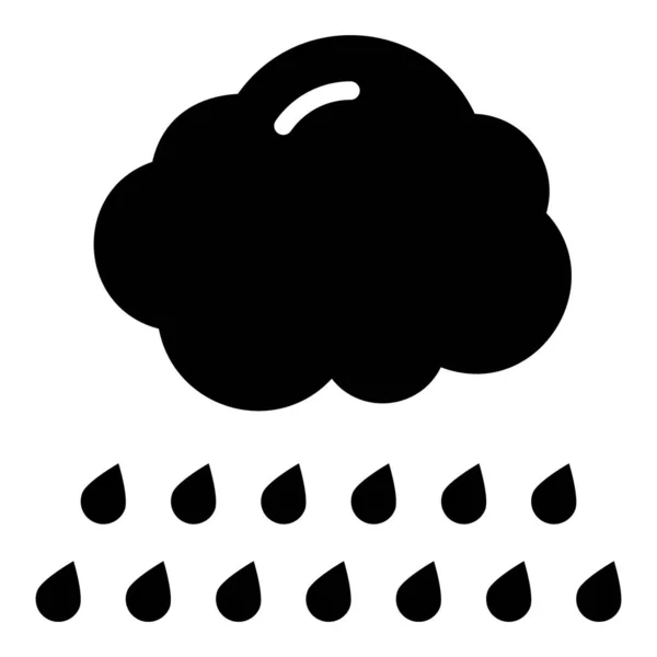Solid Heavy Rain Vektor Design — Stock vektor