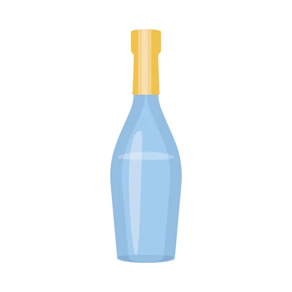 Flat Liquor Bottle Vector Design — Stock Vector