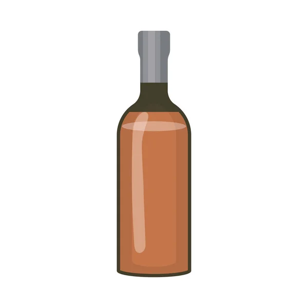 Beer Bottle Vector Flat Icon — Stock Vector