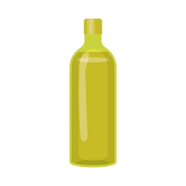 Icono Plano Botella Alcohol — Vector de stock