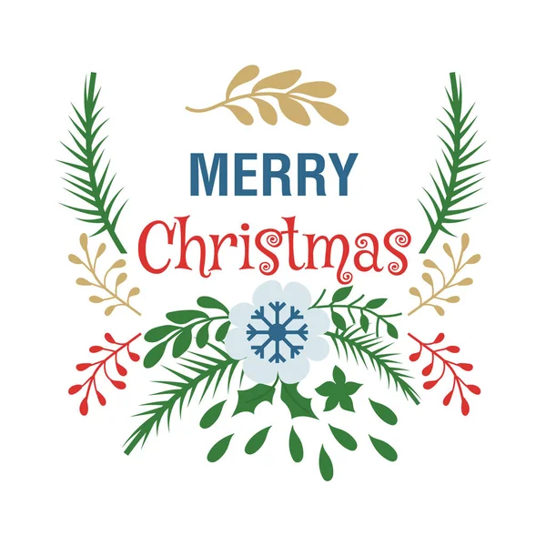 Mutlu noel vektör logo tasarımı