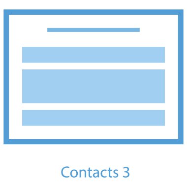 Web şablonu simgesi düz tasarım.