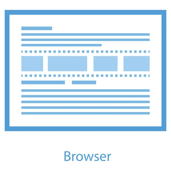 Flat Design Web Template Icon — Stock Vector