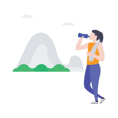 İçme suyunun illüstrasyon vektör tasarımı