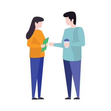 Vektör meslektaşları illüstrasyon tasarımı