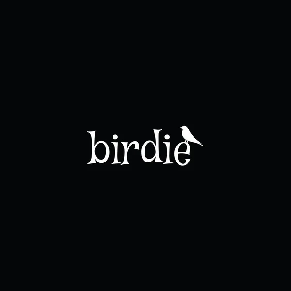 Uçan Yaratıkları Simgeleyen Kuş Logosu Vektör Tasarımı — Stok Vektör