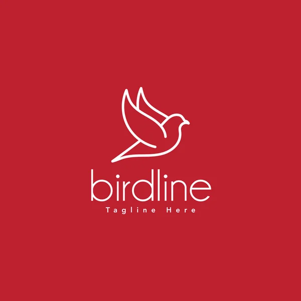 Diseño Logo Aves Editables Creativas — Vector de stock