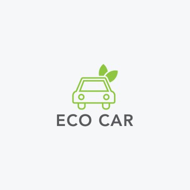 Yüksek kaliteli ve en iyi tasarım eko araba logosu vektör. Awesome logo tasarımı bir kişisel ve ticari kullanım için olması gerekir. 
