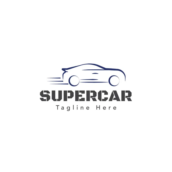 Eğer Supercar Logo Vektör Tasarımı Arıyorsunuz Birden Fazla Araba Ile — Stok Vektör