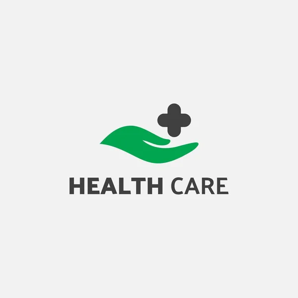 医疗保健符号矢量徽标设计 — 图库矢量图片