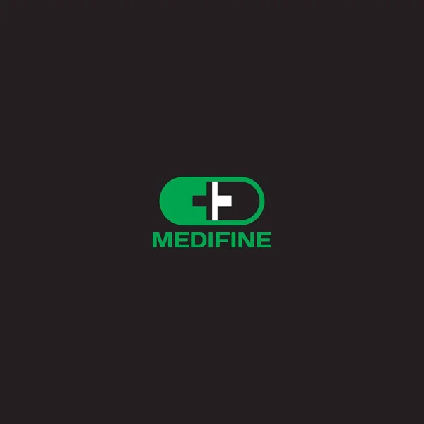 Diseño Vectorial Del Logotipo Farmacia — Vector de stock