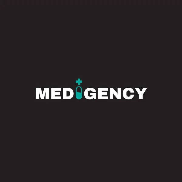 Material Médico Design Logotipo Vetor — Vetor de Stock