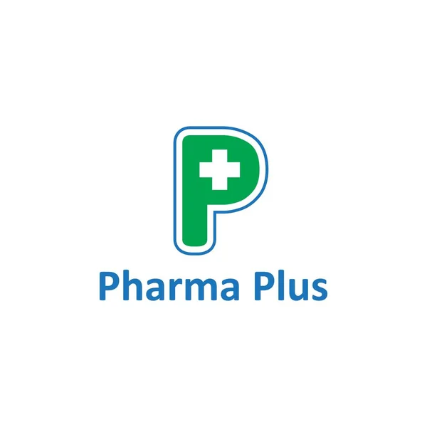 Projeto Vetorial Logotipo Farmácia — Vetor de Stock