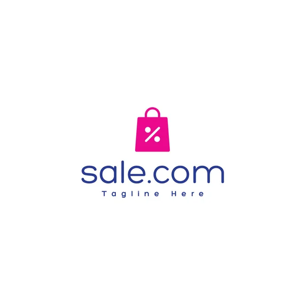 Özelleştirilebilir Alışveriş Logosu Tasarım Vektörü — Stok Vektör