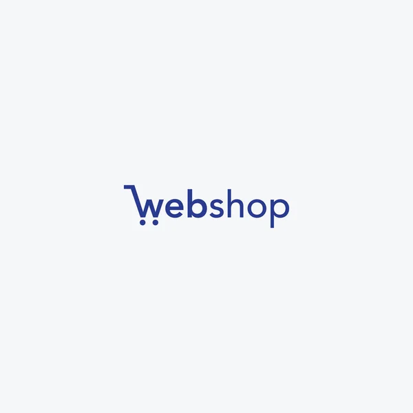 Logo Creativo Vector Tienda Web Para Comercio Electrónico — Vector de stock