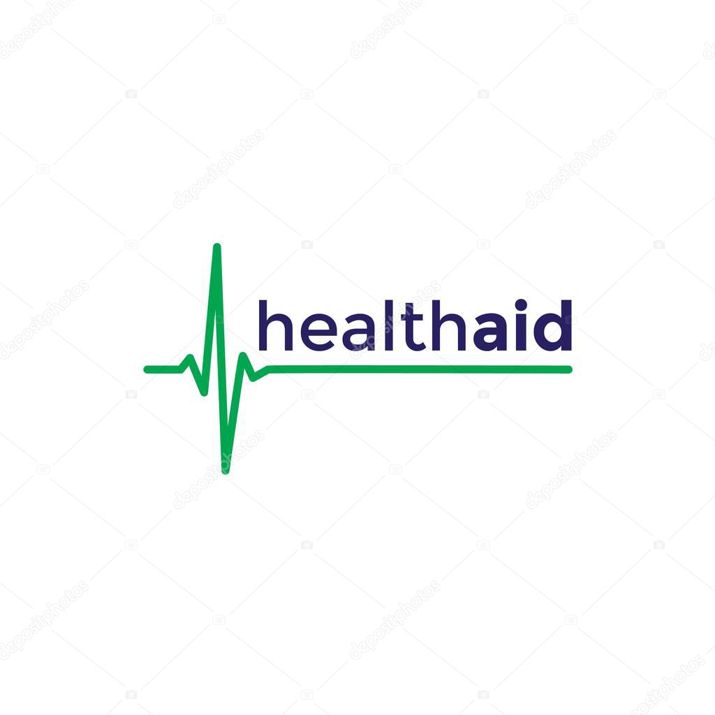 Healthcare symbol vector logo design 