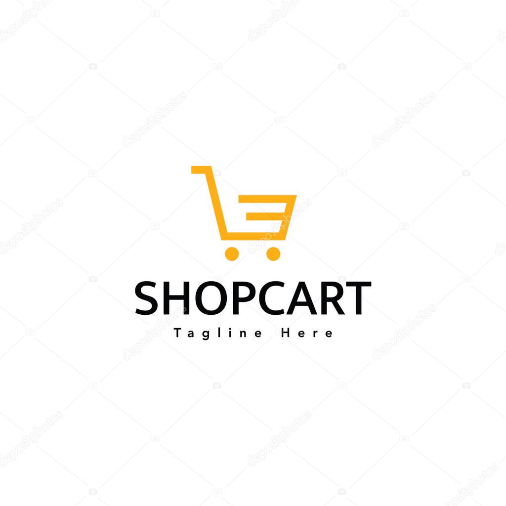 Customizable shopping logo design vector