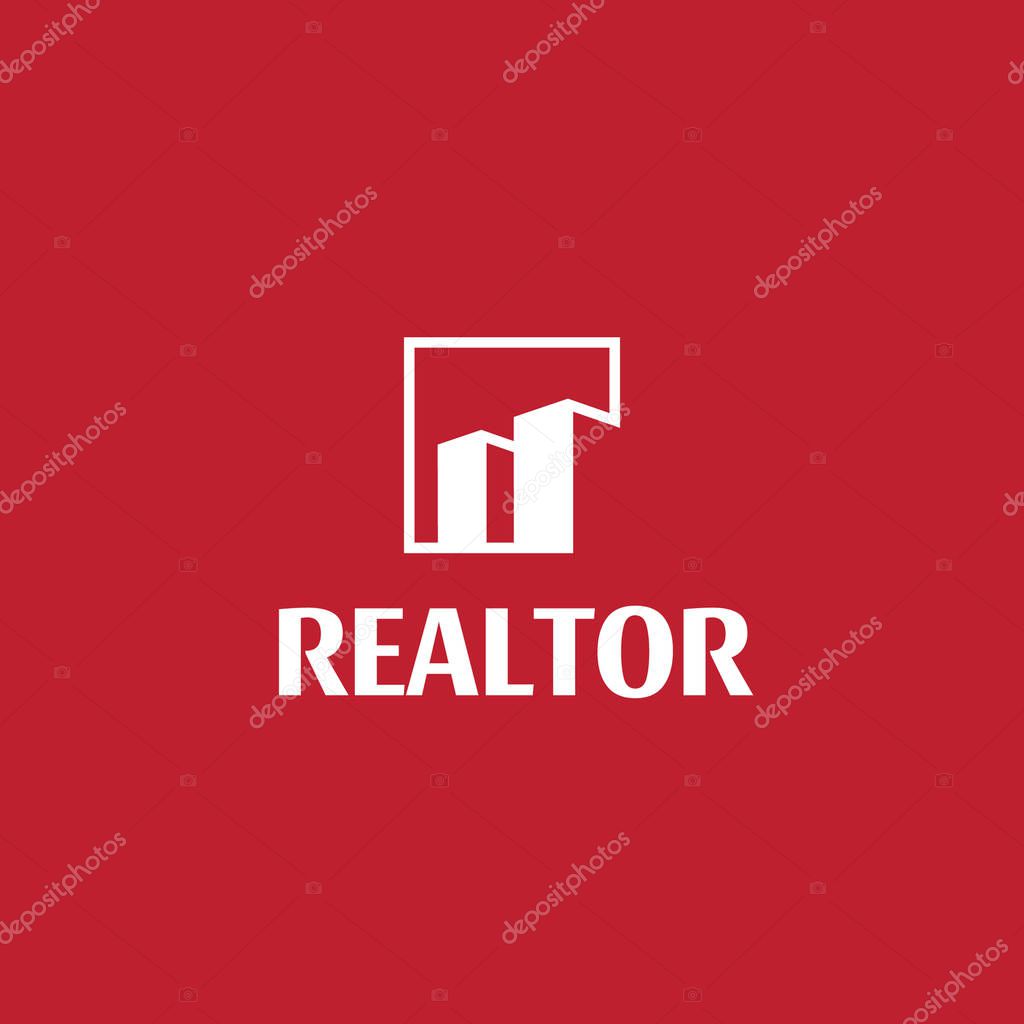 Editable real estate realtor logo design