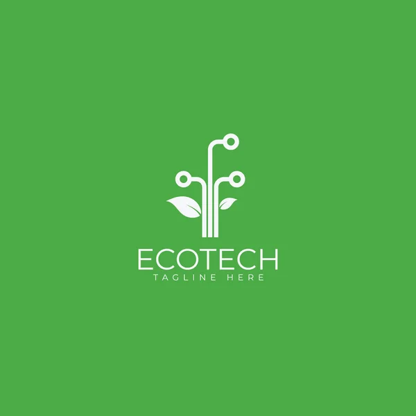 Vous Recherchez Design Logo Eco Tech Jetez Œil Logo Créatif — Image vectorielle