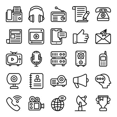 İletişim vektörleri, tasarım ihtiyaçlarınıza uyacak şekilde değiştirilebilir vektörler biriktirir. İndirme linkine tıkladıktan hemen sonra bu seti tutabilirsiniz. 