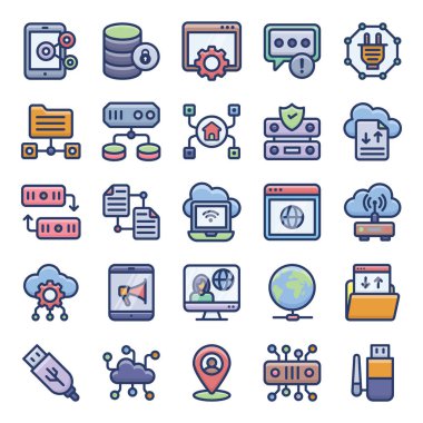 Burada, tasarım ihtiyaçlarınızı karşılamak üzere ayarlanmış düz simgeleri ağ haline getirebilirsiniz. Değiştirilebilir vektörlerin kullanımı kolaydır. Bu seti tutarsanız bir sonraki projeniz için faydalı olacaktır. Umarım beğenirsiniz.!  