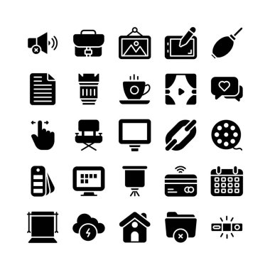 Dijital fotoğrafçılık yaratıcı glyph simgeleri kümesi türünün biridir. Bu dizideki her simge çok iyi tasarlanmıştır. Bu kapmak için ayarlanmış olması gerekir!