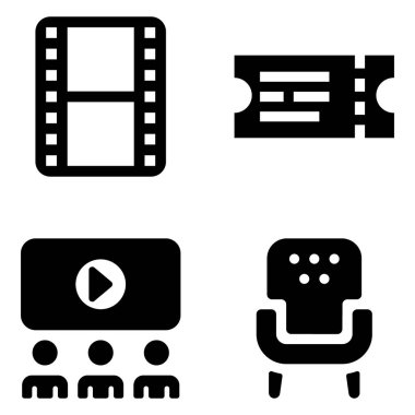 Biz glyph tasarım müzik ve ses adlandırma fantastik bir set tasvir ediyoruz. Değiştirilebilir vektörler sizin için değerlidir.