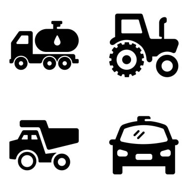 Mobilite kolaylığı için, glyph simgeleri tarzında ulaşım modları ile size sıyoruz. Bu düzenleyilebilir kümeyi tutma.