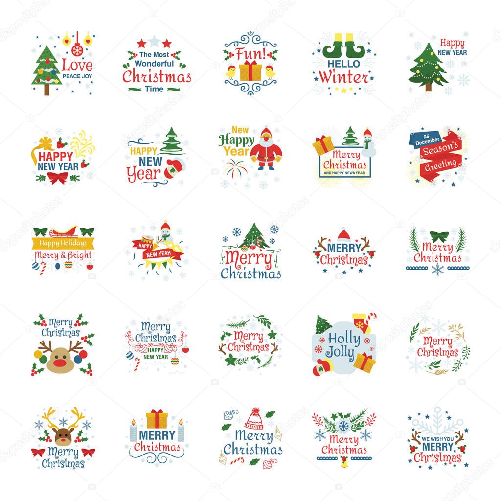 Here you can get a fantastic collection of christmas wishes vector. You can use this vector pack in your related projects.