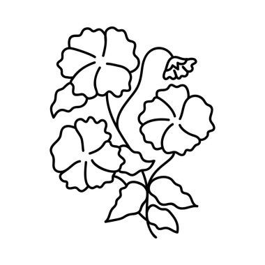 Elle çizilmiş tasarımda doğal bitki vektörü 