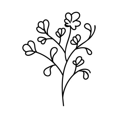 Çiçek tasarım elemanıvektörü 