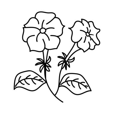 Çiçek tasarım elemanı vektör tasarımı 