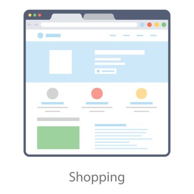 Web içeriği katı simge tasarımı 